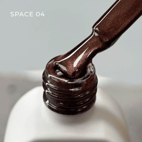 Гель-лак котяче око Saga Space Cat 04 рожевий, 10мл