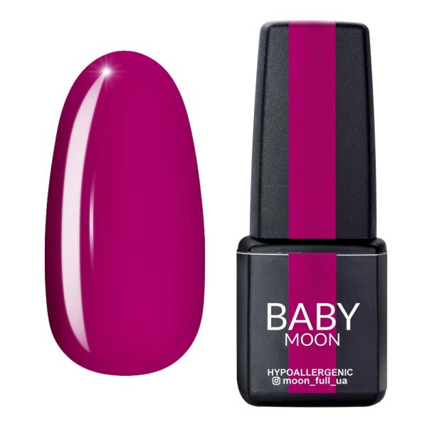 Гель-лак Baby Moon Lilac Train 01 глибокий рожевий, 6мл