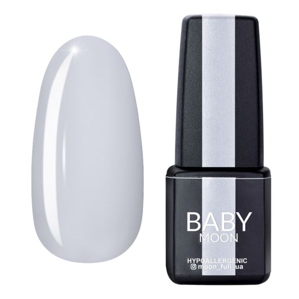 Гель-лак Baby Moon Midnight 01 білий, 6мл