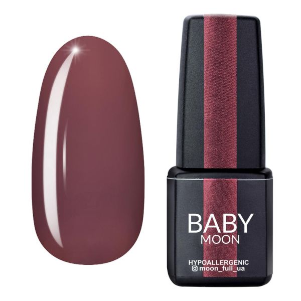 Гель-лак Baby Moon Burgundy 02  гіркий шоколад 6мл