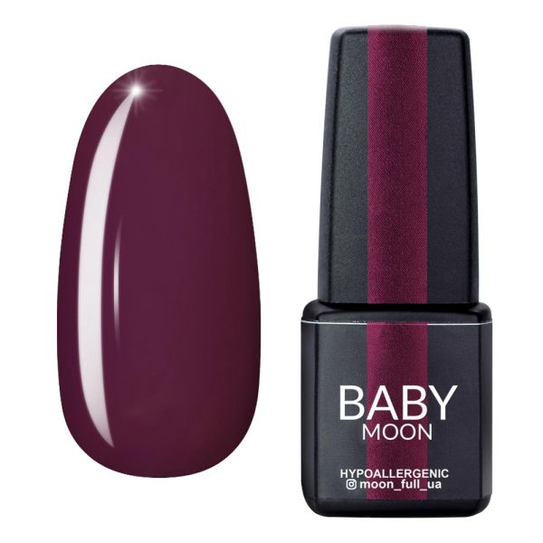 Гель-лак Baby Moon Burgundy 04 темний каштан 6мл