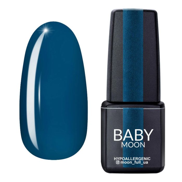 Гель-лак Baby Moon Cold Ocean 4 темно-бірюзовий, 6мл