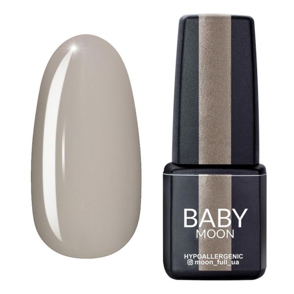 Гель-лак Baby Moon Midnight 04 сірувато-бежевий, 6мл