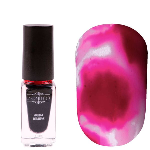 Акварельные капли 5мл Komilfo Aqua Drops Dark Pink №006 Темно-розовые