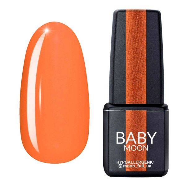 Гель-лак Baby Moon Perfect Neon 06 оранжевый, 6мл 