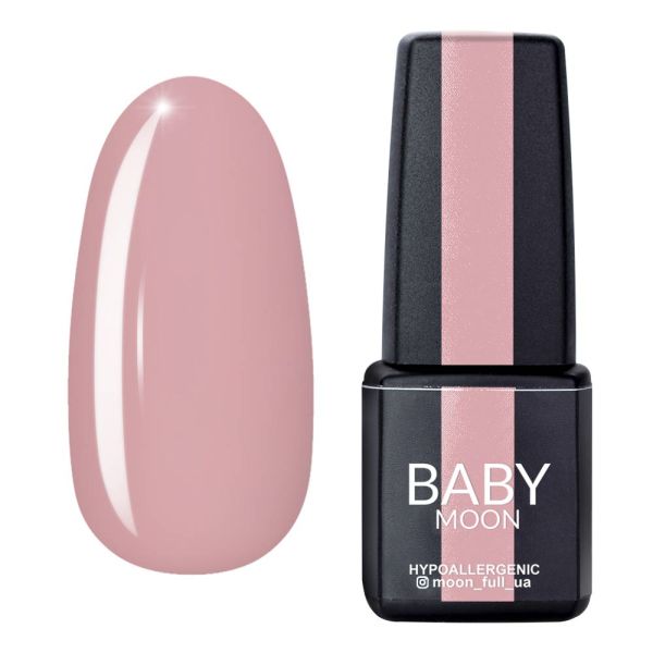 Гель-лак Baby Moon Dolce Rose 07, пудрово-рожевий 6мл