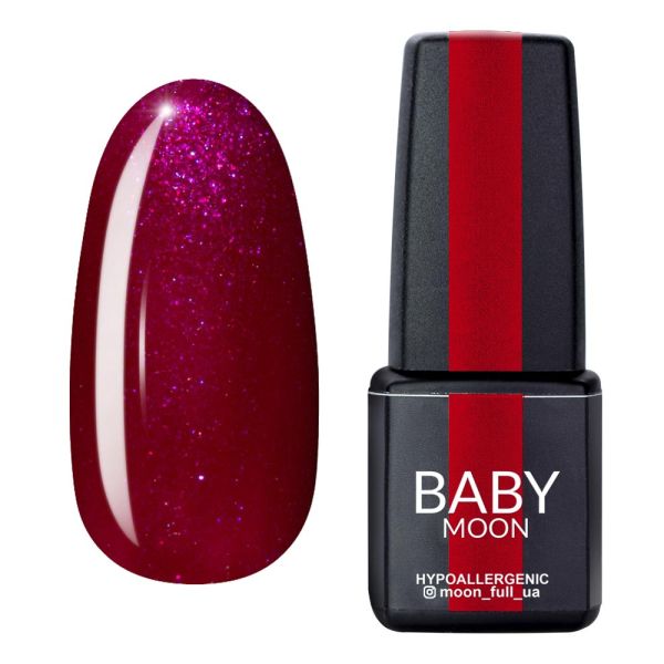 Гель-лак Baby Moon Burgundy 07 морозна вишня  6мл