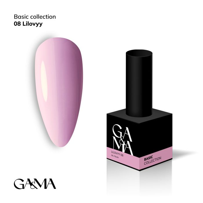 Гель-лак GaMa Basic collection 008 lilovyy лиловый 10мл