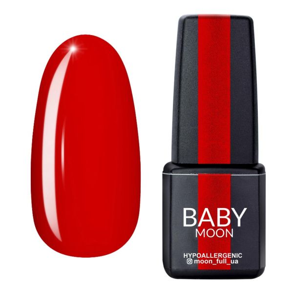 Гель-лак Baby Moon Red Chic 08 червоно-помаранчевий, 6мл