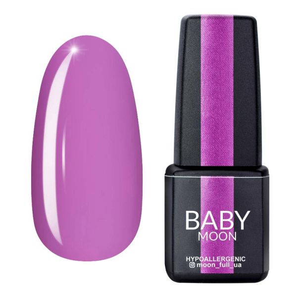 Гель-лак Baby Moon Lilac Train 09 пастельно-бузковий, 6мл