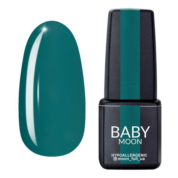 Гель-лак Baby Moon Cold Ocean 9 м'ятно-бірюзовий, 6мл
