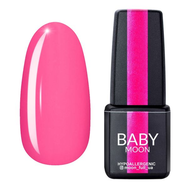 Гель-лак Baby Moon Dolce Rose 14, яскравий рожевий 6мл