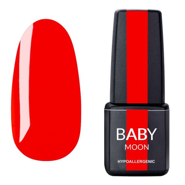 Гель-лак Baby Moon Perfect Neon 15 рожево-оранжевий, 6мл 