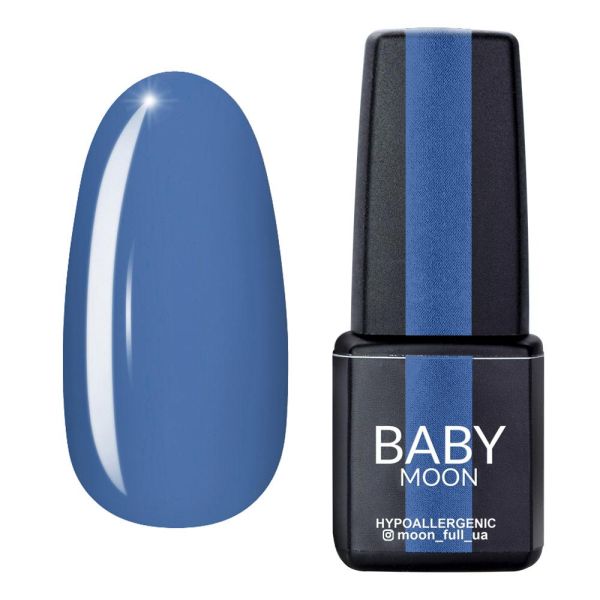 Гель-лак Baby Moon Cold Ocean 17 синьо-сірий, 6мл