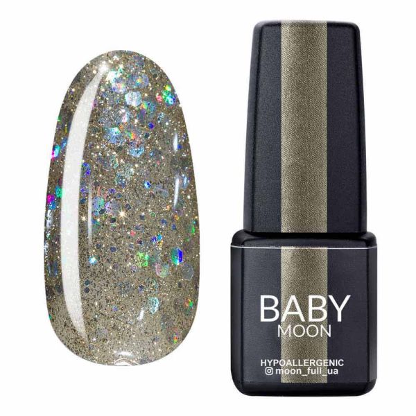 Гель-лак Baby Moon Dance Diamond 17 сріблясто-перлинний шиммерний, 6мл