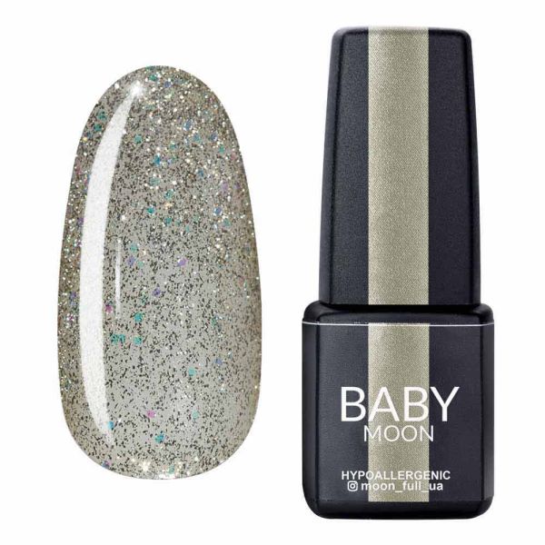 Гель-лак Baby Moon Dance Diamond 18 біле золото, шиммерний, 6мл
