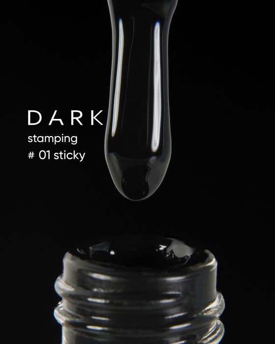 Краска для стемпінгу DARK Stamping polish №01 10мл