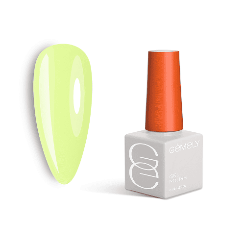 Гель-лак GEMELY Max Color 36 пастельний неоновий лаймовий, 6мл