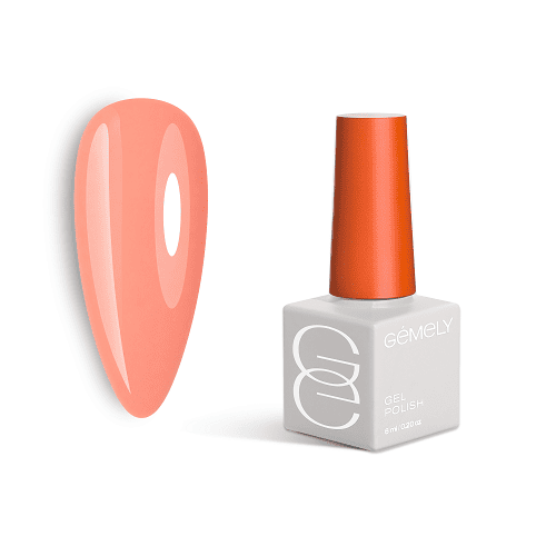 Гель-лак GEMELY Max Color 38 пастельно-неоновий персиковий, 6мл
