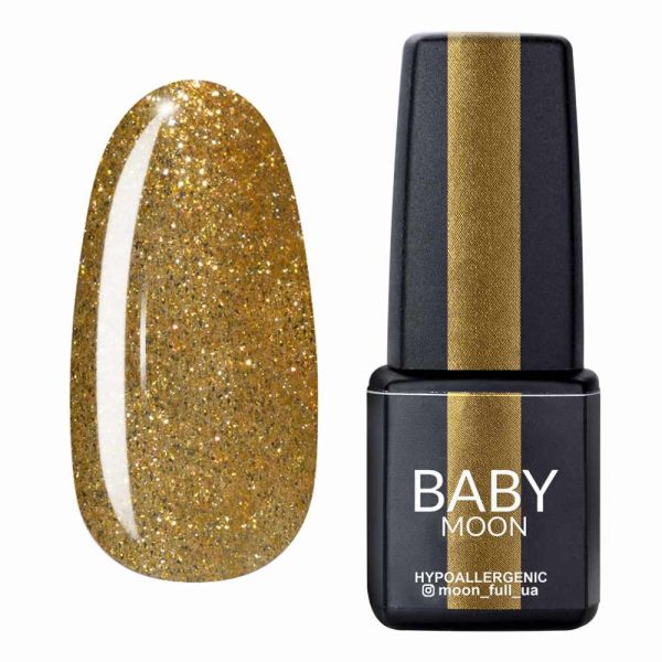 Гель-лак Baby Moon Dance Diamond 23 золотий шиммерний, 6мл