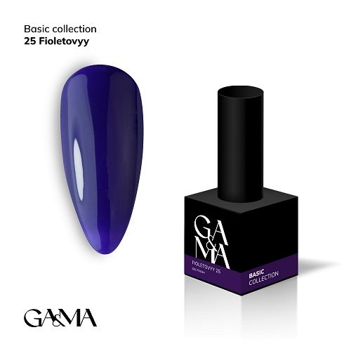 Гель-лак GaMa Basic collection 025 fioletovyy  фиолетовый 10мл