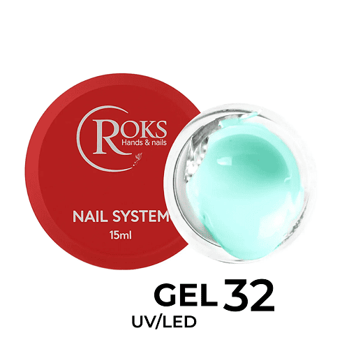 Гель для нігтів Roks Builder Gel 32 м’ятний, 15мл