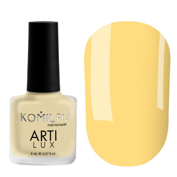 Лак для нігтів Komilfo ArtiLux 034 (жовтий, емаль), 8 мл