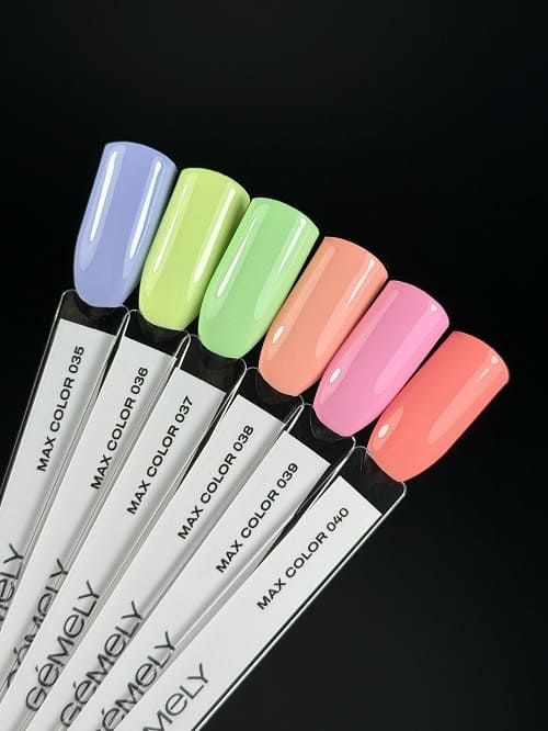 Гель-лак GEMELY Max Color 36 пастельный неоновый лаймовый, 6мл