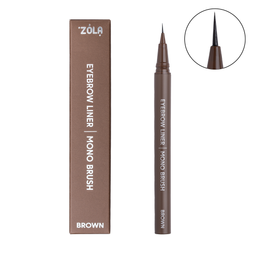 Лайнер для брів ZOLA c моно-пензлем Brown