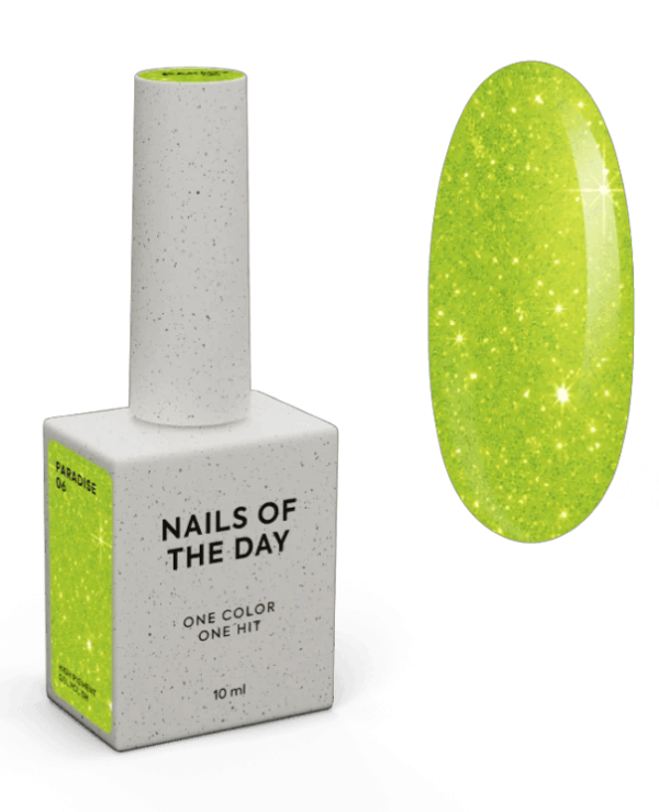 Гель-лак NailsOfTheDay Paradise 06  неоново-жовтий, 10мл
