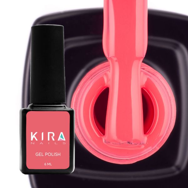Гель-лак Kira Nails 097 (яскравий рожевий, неоновий, емаль), 6 мл