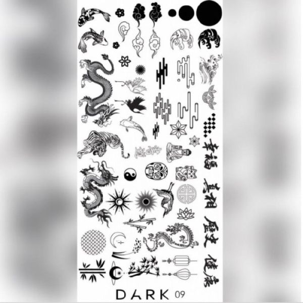 Пластина для стемпінгу DARK 09