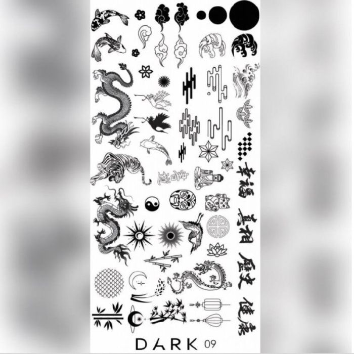 Пластина для стемпінгу DARK 09