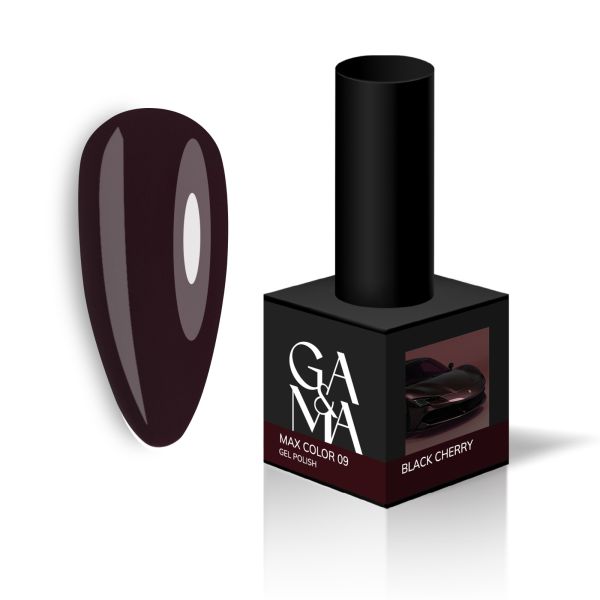 Гель-лак Ga&Ma Max Color 09 классическое бордо, 10мл