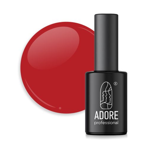 Гель-лак Adore 104  red класичний світло-червоний 8мл