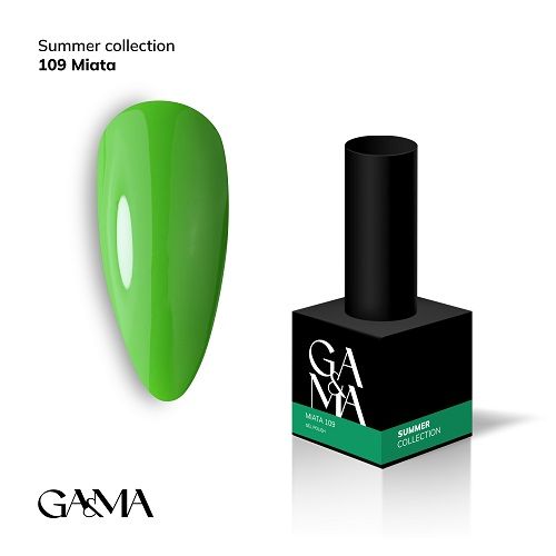 Гель-лак GaMa Summer collection 109 Miata  м’ята 10мл