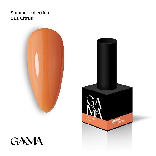 Гель-лак GaMa Summer collection 111 Citrus цитрус