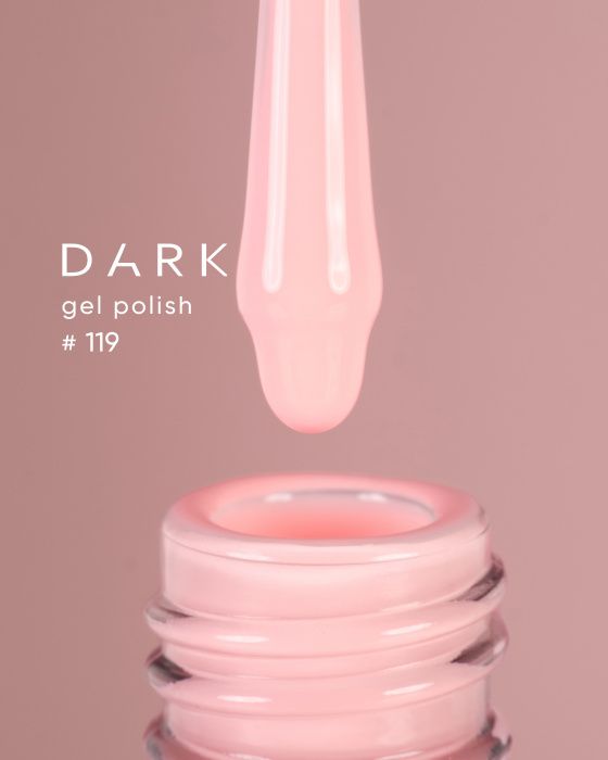 Гель-лак Dark 119 пастельний персиковий
