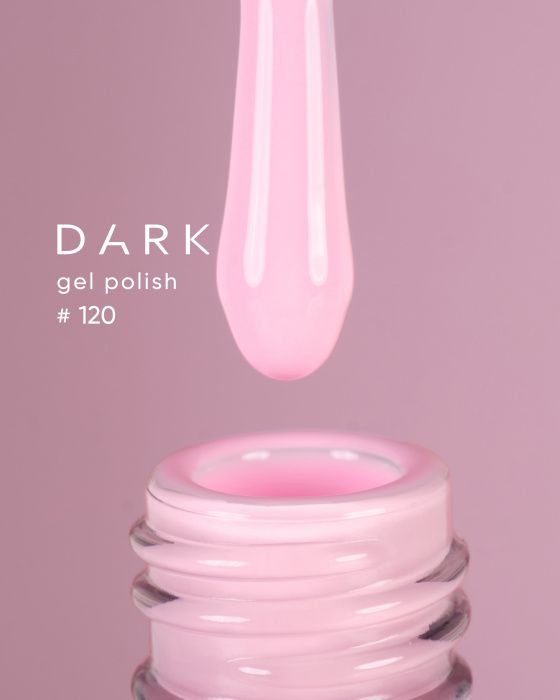 Гель-лак Dark 120 пастельний рожевий