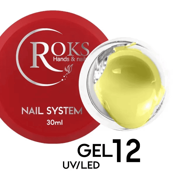 Гель для нігтів Roks Builder Gel 12  Яскраво-жовтий 30мл