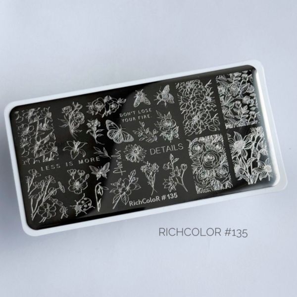 Пластина для стемпинга RichColor 135
