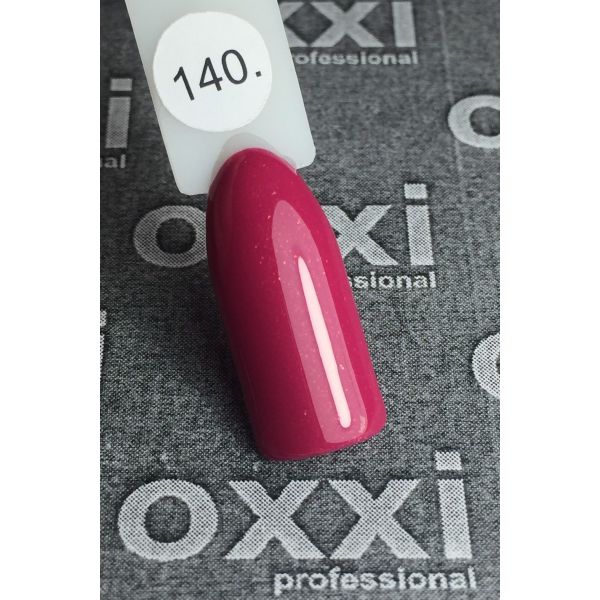 Гель-лак OXXI Professional №140 (темный розовый с еле заметным микроблеском), 8 мл