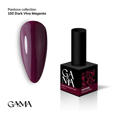 Гель-лак GaMa Pantone collection 150 dark Viva Magenta 10мл