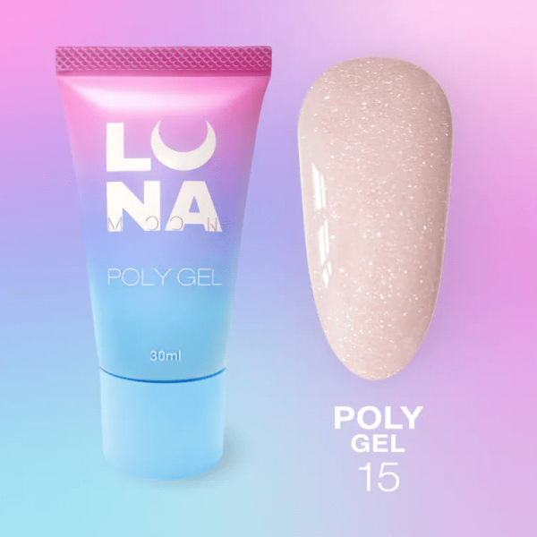 Полігель для нарощування Luna Poly Gel 15, 30мл