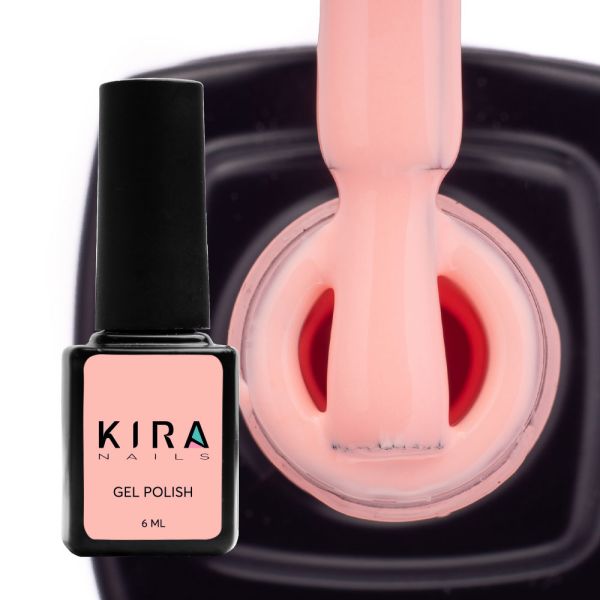 Гель-лак Kira Nails 169 (персиковий фатин, емаль), 6 мл