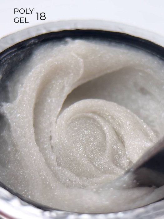 Полігель Miss Luna Premium PolyGel 18 бежевий з шиммером, 15мл