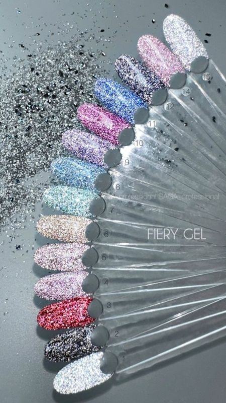 Гель-лак світловідбиваючий SAGA Fiery Gel 09 9мл