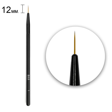 Пензель для малювання DIS Nails 1 (12 мм) Syntetic