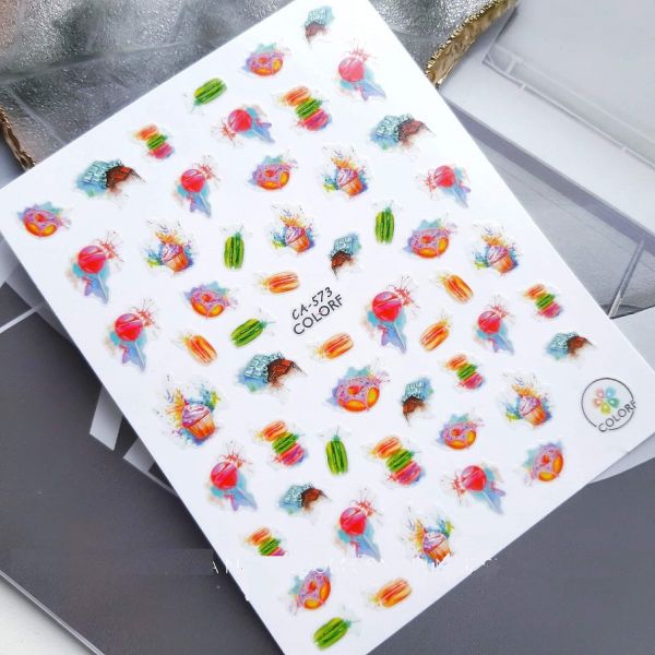 Наклейка для дизайну нігтів  Nail Sticker CA 573