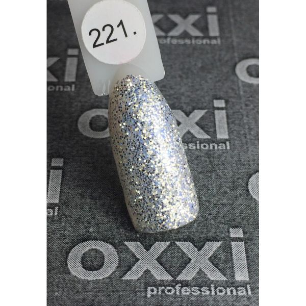 Гель-лак OXXI Professional №221 (белое золото с легким голубым отливом), 8 мл